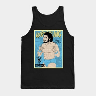 Artwork Haku King Tonga Wrestling pro // Just say no to drugs Tank Top